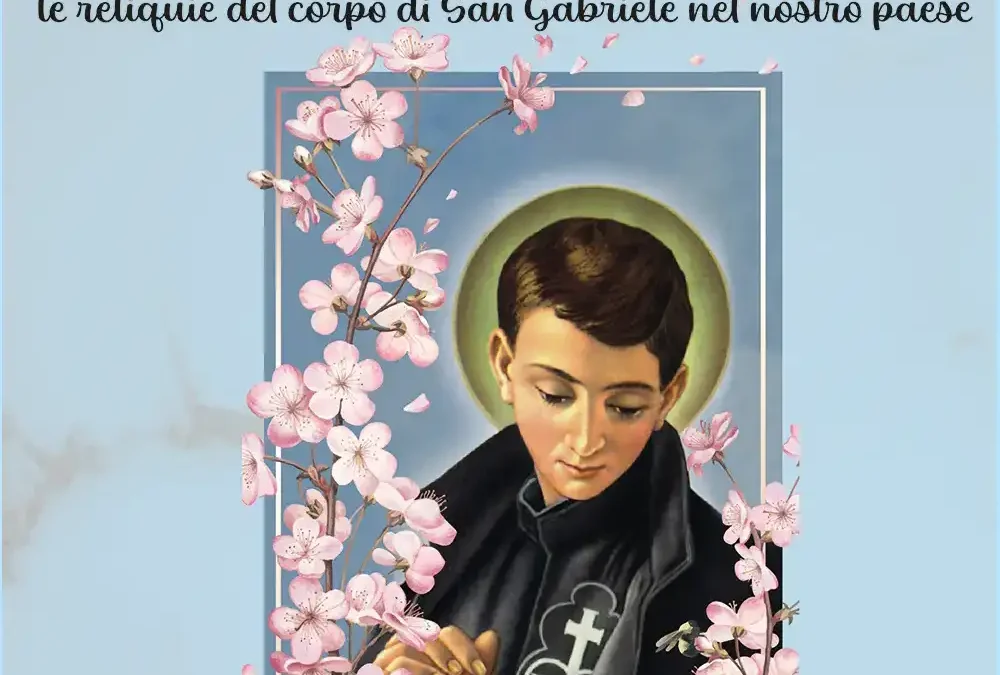 Reliquie di San Gabriele a Tortoreto lunedì 26 ottobre 2026